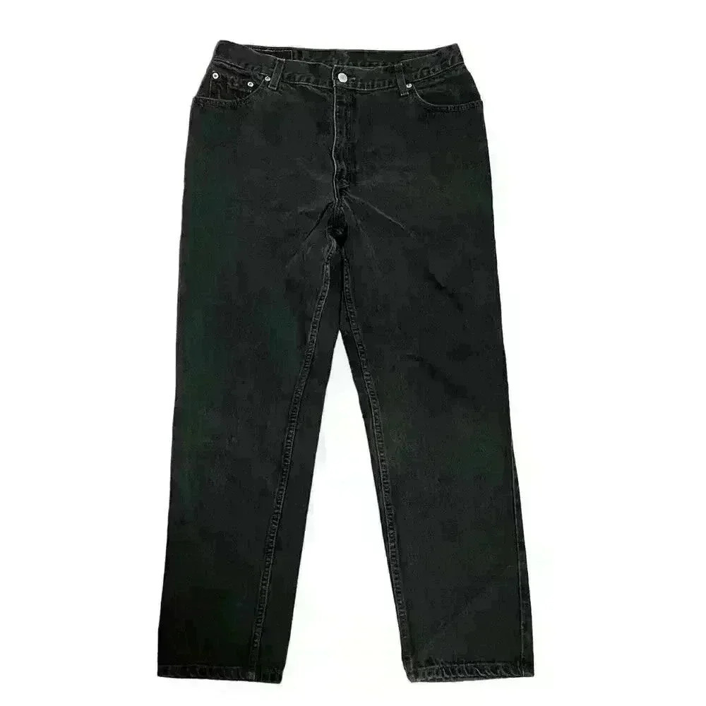 Levi's Vintage 550 Black Denim Jeans Size 16 Reg Short